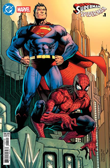 DC Marvel Superman Spider-Man #1 (One Shot) Cover B Jim Lee