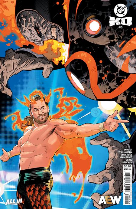 DC K.O. #5 Cover J Dan Mora AEW Cameo Card Stock