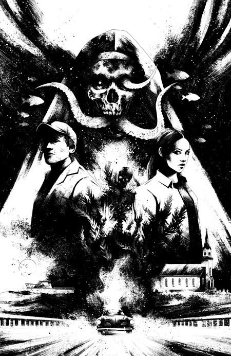 Estuary A Ghost Stoy #1 Cover E 1:20 Ration Maan House B&W