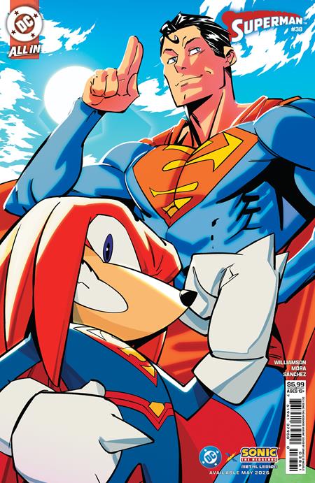 Superman #38 Cover F Daniele Di Nicuolo DC X Sonic available at TelComics