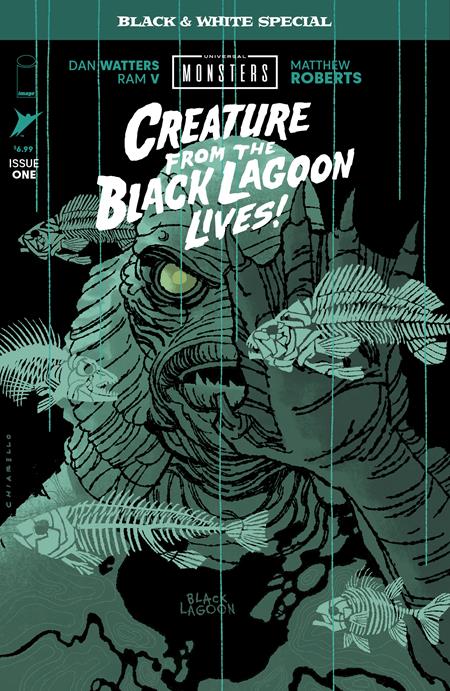 Universal Monsters Creature from the Black Lagoon B&W Special Cover B