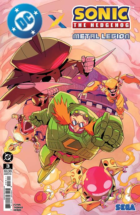 DC X Sonic The Hedgehog The Metal Legion #3 Cover A Pablo M Collar available at TelComics