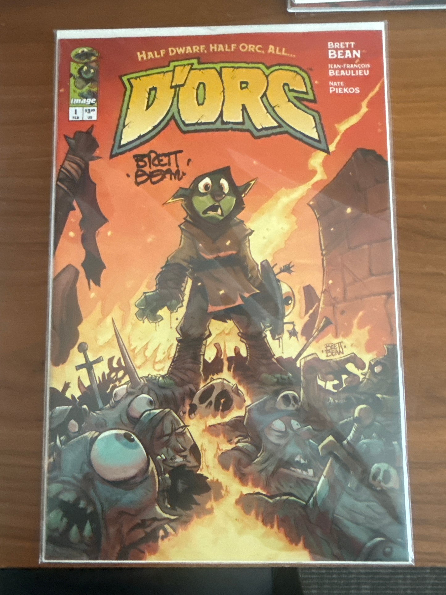 π₯π₯π₯ FIRST PRINT π₯π₯π₯ D'ORC #1 1st Printing Signed by Brett Bean