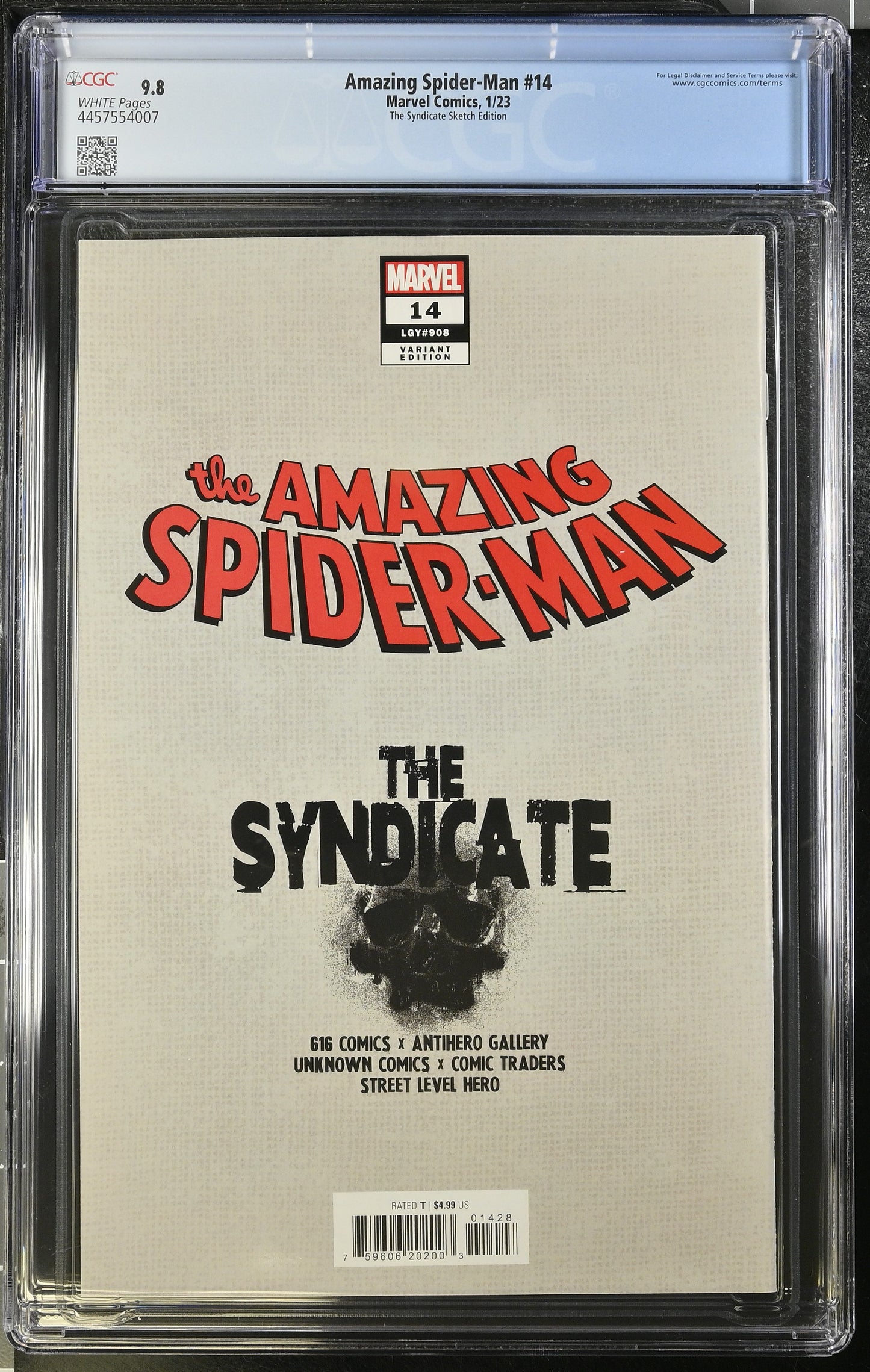 The Amazing Spider-Man #14 Peach Momoko Sketch Virgin CGC 9.8