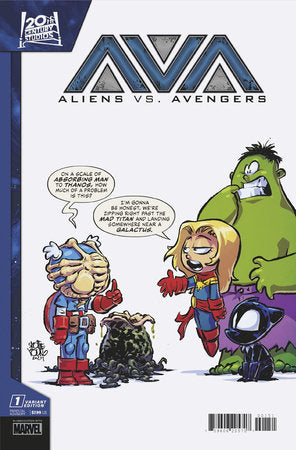 Aliens Vs. Avengers #1 Skottie Young - Telcomics