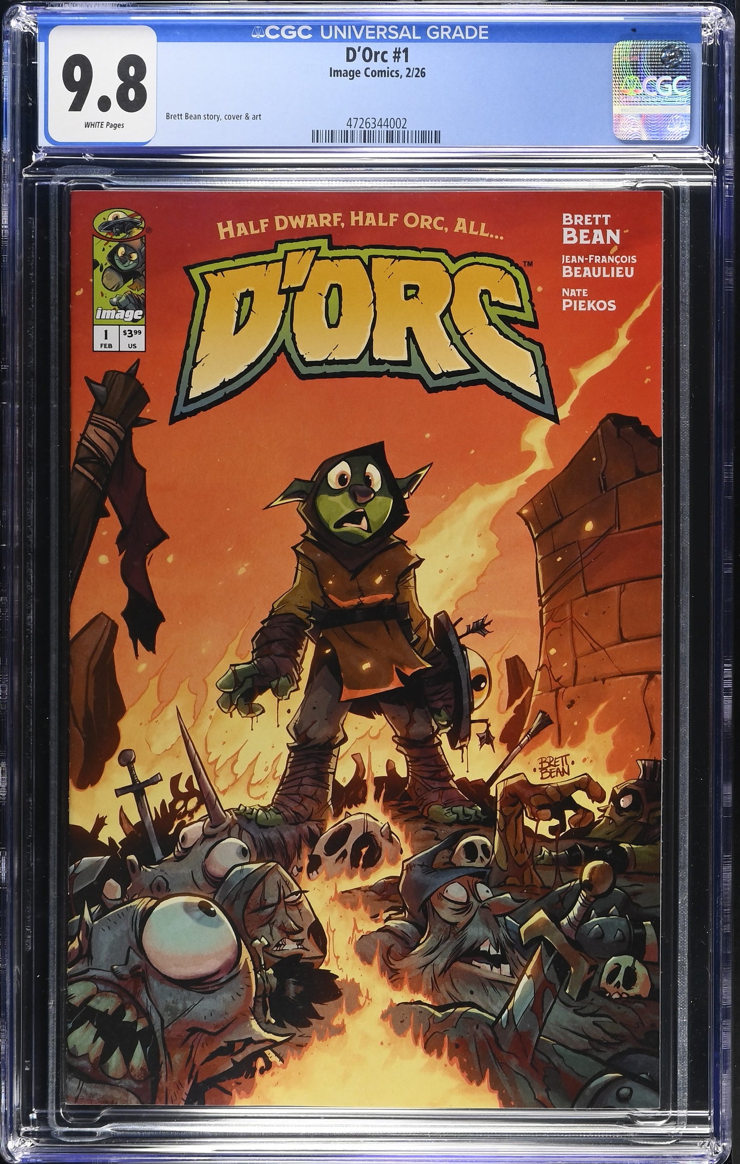 🔥 FIRST PRINT 🔥 D'ORC #1 1st Printing CGC 9.8