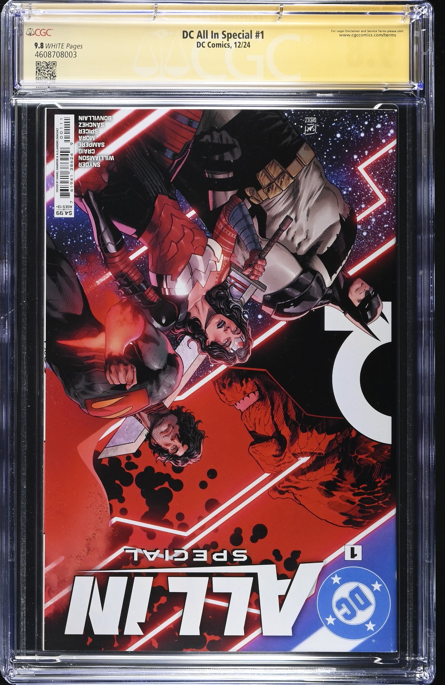 DC All In Special #1 Signed by Scott Snyder CGC 9.8