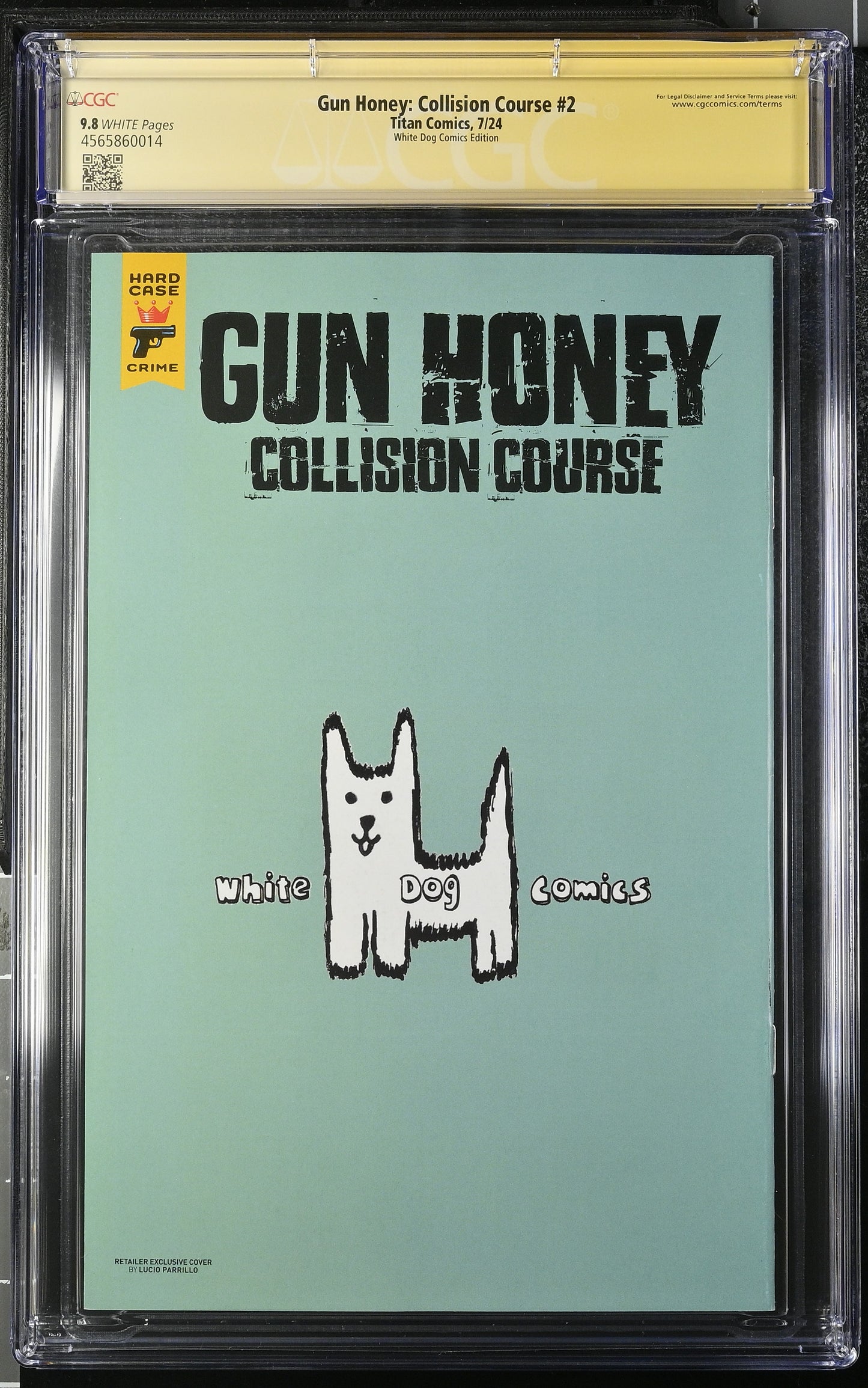 Gun Honey: Collision Course #2 Parillo Virgin CGC 9.8 Signed
