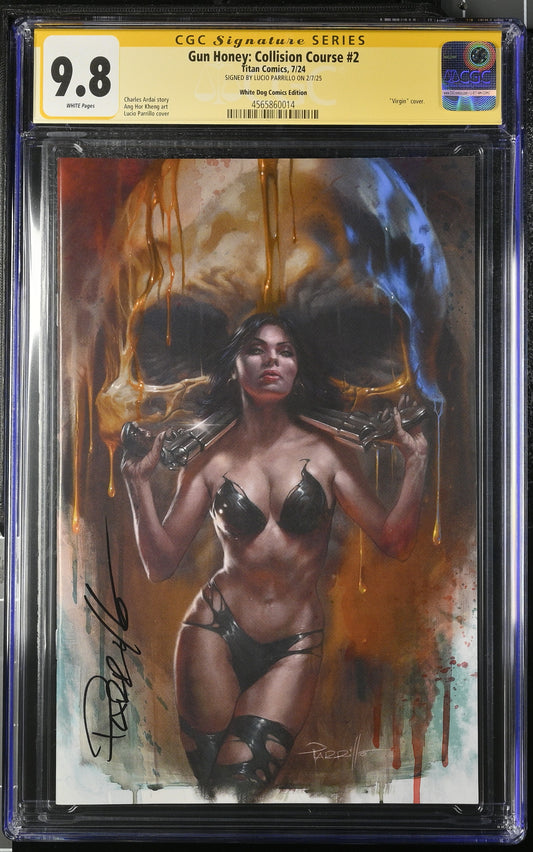 Gun Honey: Collision Course #2 Parillo Virgin CGC 9.8 Signed