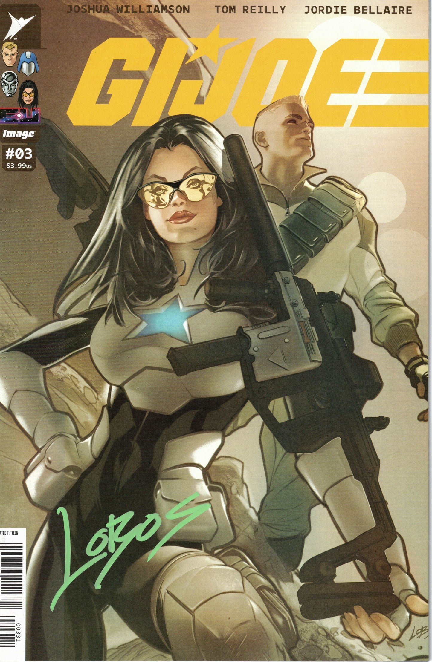 GI Joe #3 Cover C Pablo Villalobos Signed - Telcomics