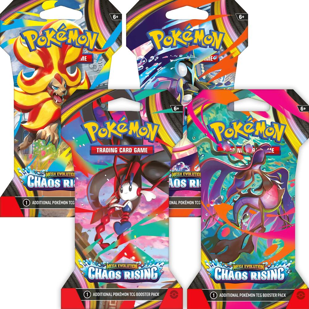 Pokemon - Chaos Rising Sleeved Booster Pack - 1 Random Pack