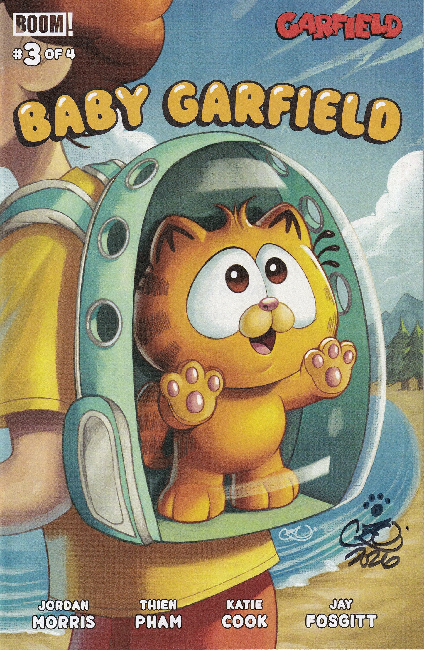 Baby Garfield #3 Cover B Chrissie Zullo-Uminga Signed