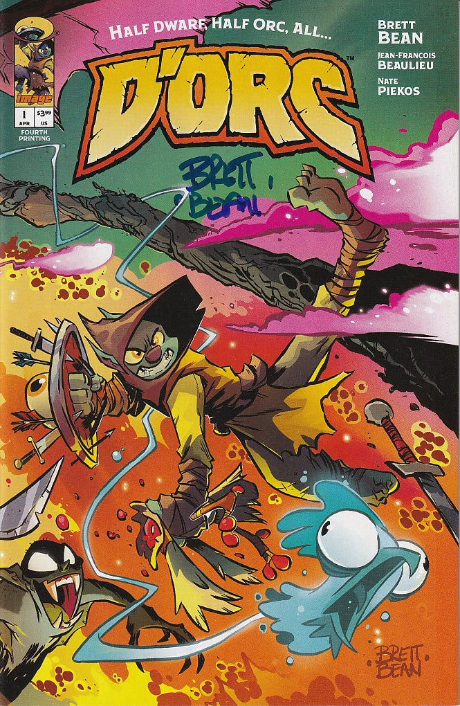 D'ORC #1 4th Printing Cover A Signed by Brett Bean