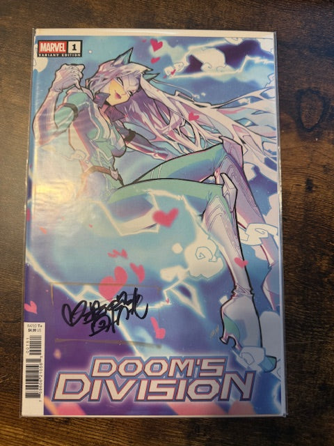 Doom's Division #1 Rose Besch White Fox Signed - Telcomics