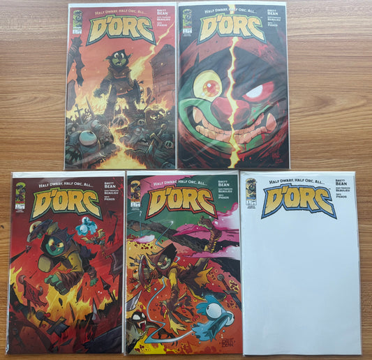 D'ORC #1 Brett Bean 1st 2nd 3rd & 4th Printing Bundle