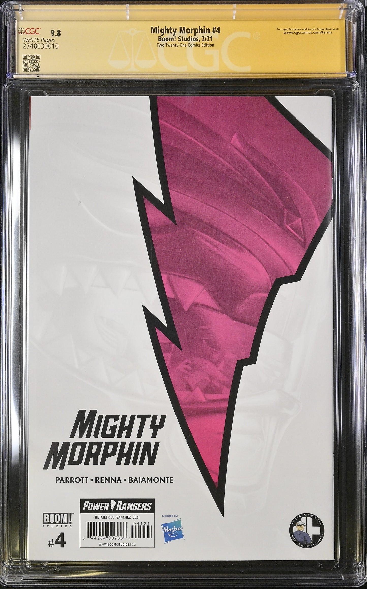 Mighty Morphin #4 Signed by David Sanchez CGC 9.8