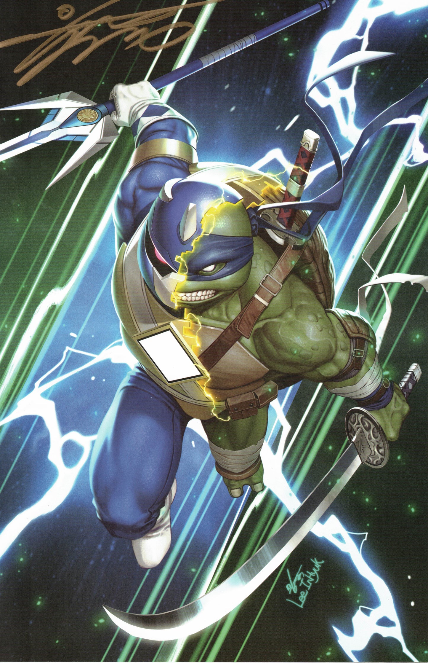 MMPR TMNT 2 Lee In Hyuk 1:500 Megacon Signed - Telcomics