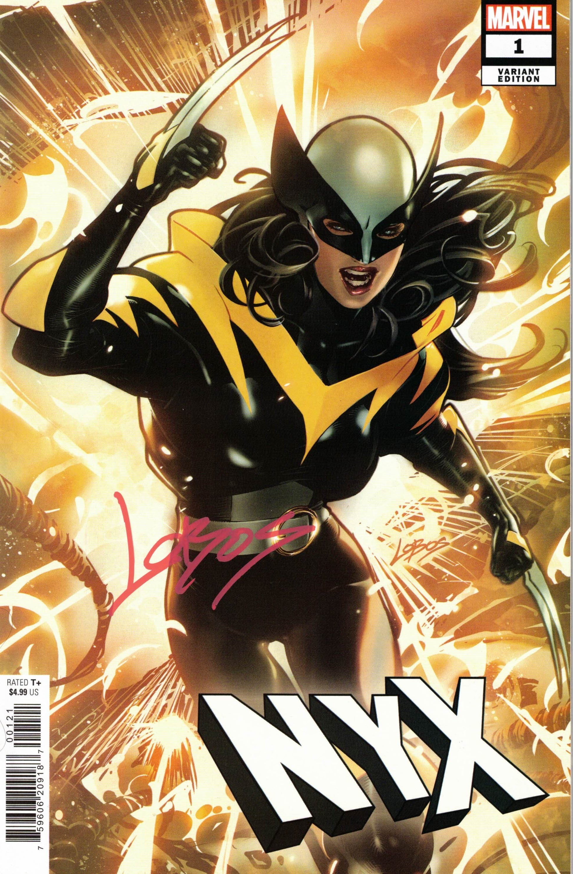 NYX #1 Lobos Signed - Telcomics