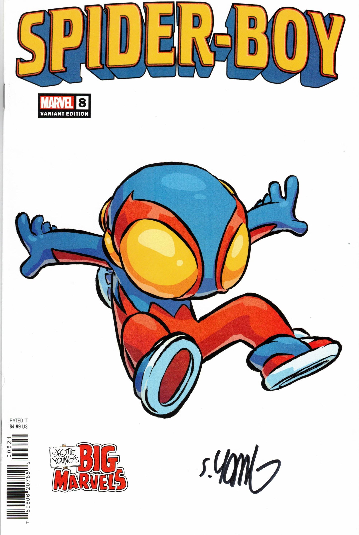 Skottie Young's Big Marvel Variant Spider-Boy #8 Signed