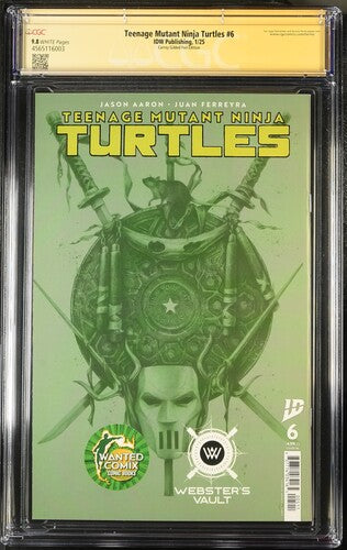 Teenage Mutant Ninja Turtles #6 Megacon Gold Guilded 9.8 CGC - Telcomics