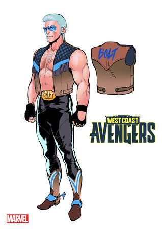 West Coast Avengers #1 1:10 Danny Kim Design Variant - Telcomics