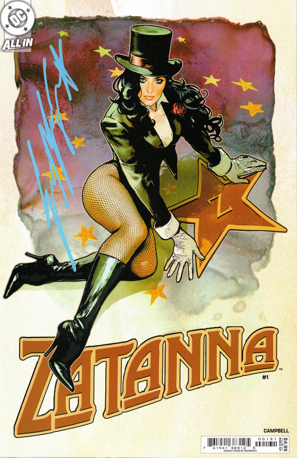 Zatana #1 (of 6) Cover C Sozomaika Card Stock Variant Signed - Telcomics