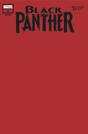 Black Panther: Blood Hunt #1 Blood Red Blank Variant - Telcomics