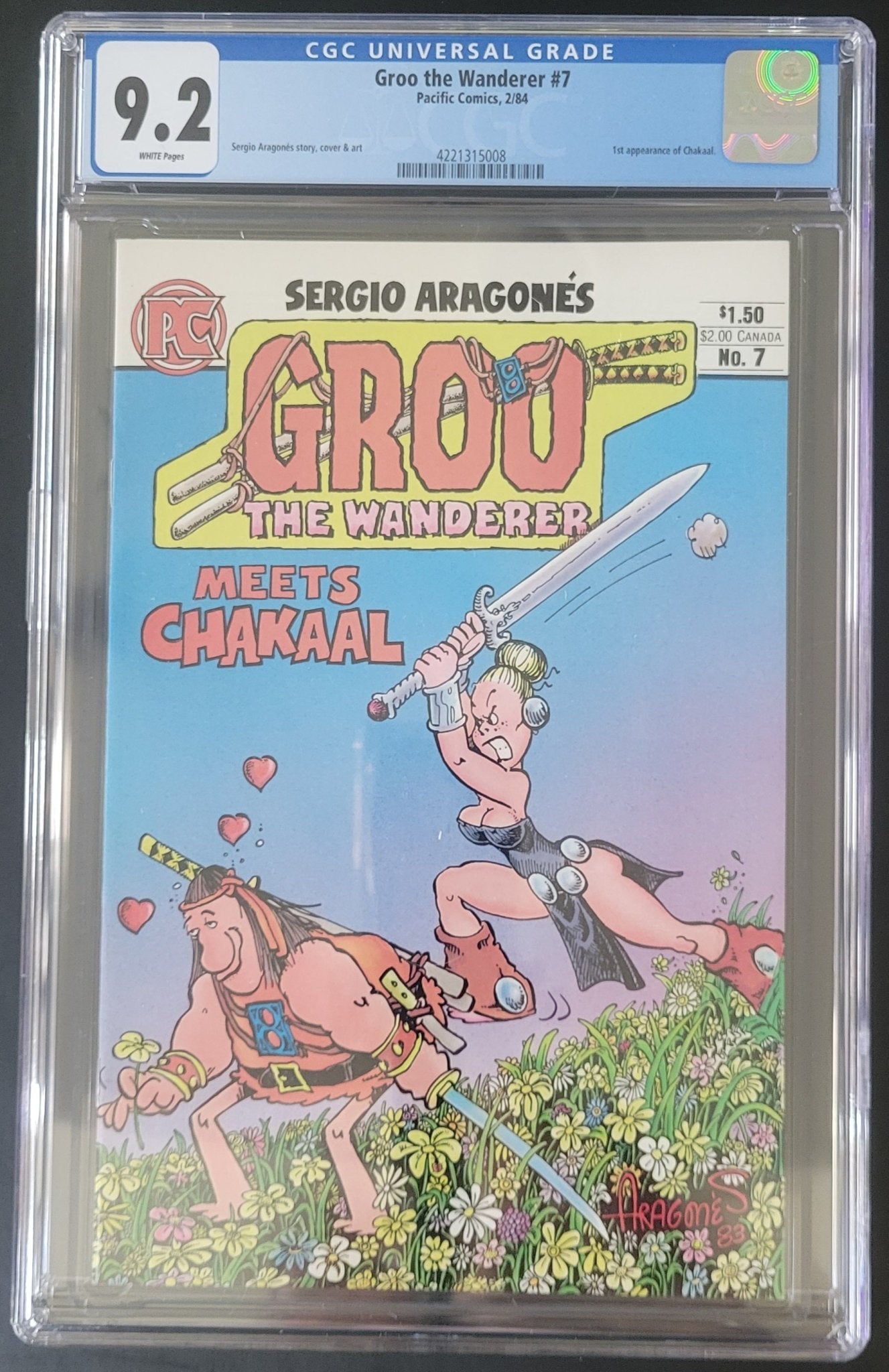 Groo The Wanderer #7 9.2 CGC Blue Label - Telcomics