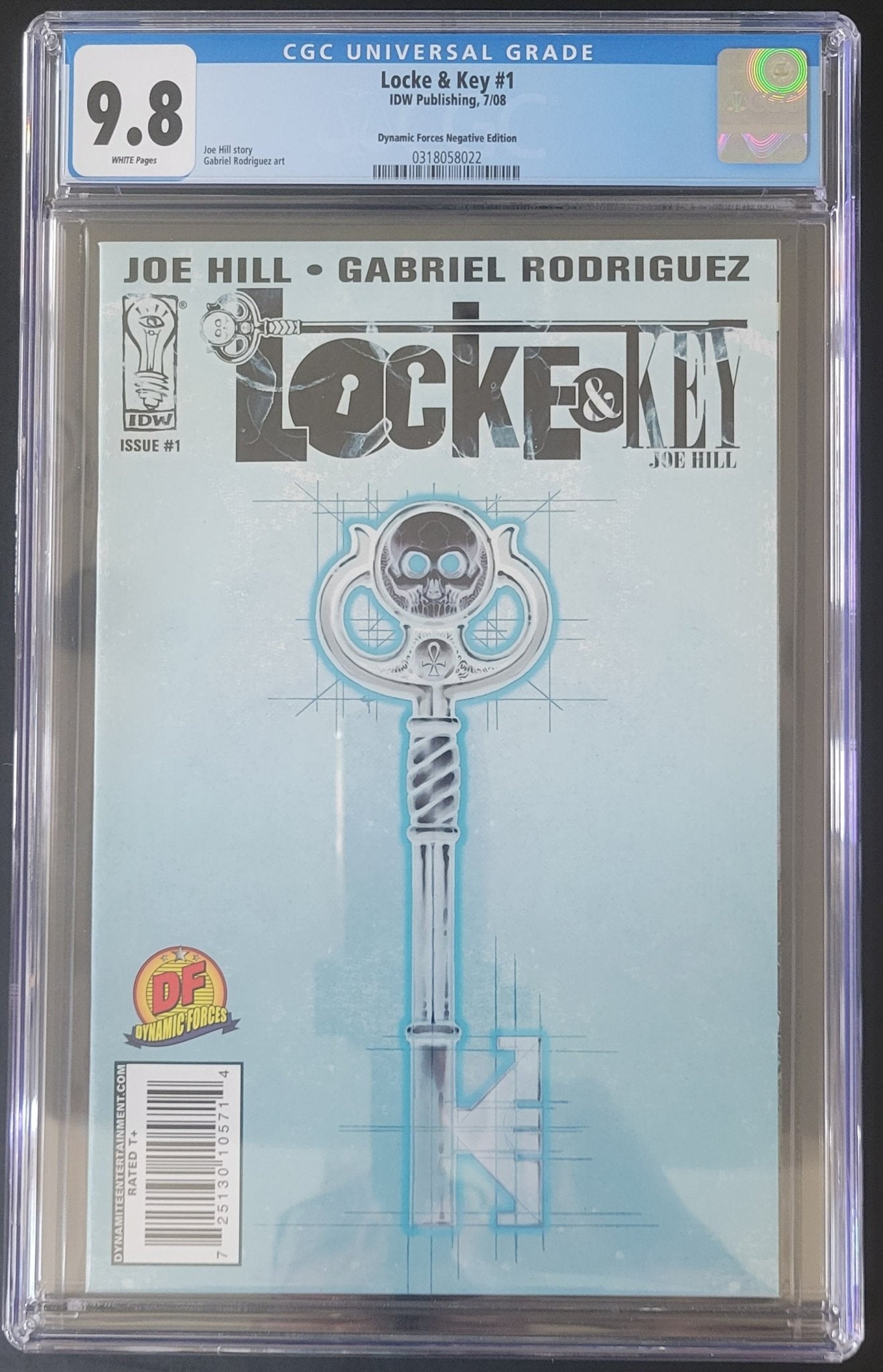 Locke and Key #1 Dynamic Forces Negative 9.8 CGC Blue Label - Telcomics