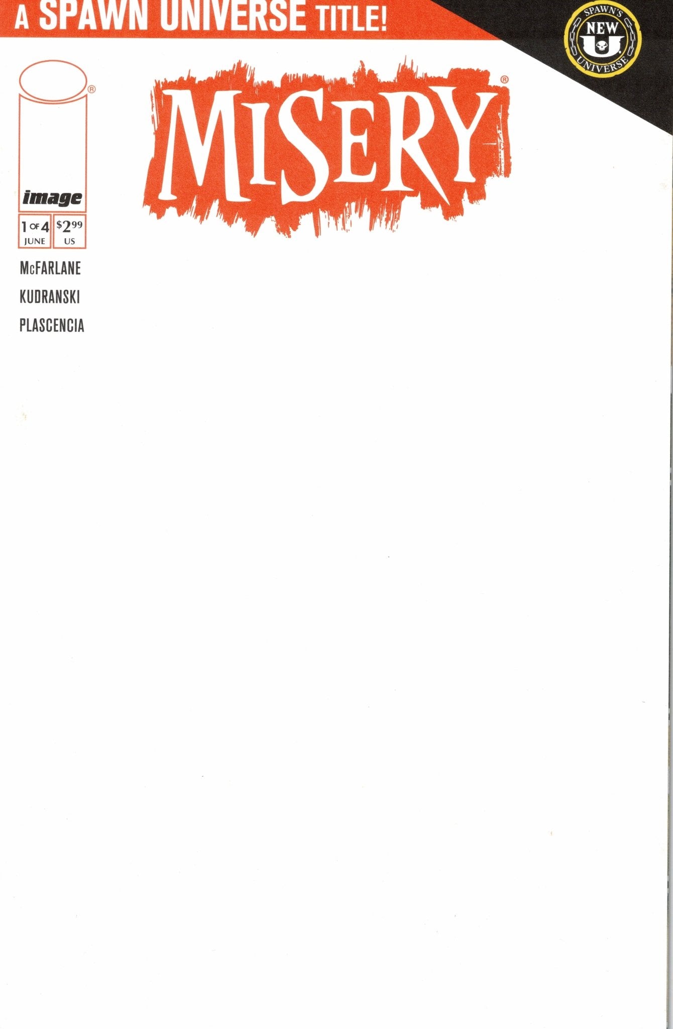 Misery #1 Cover C Blank Sketch - Telcomics