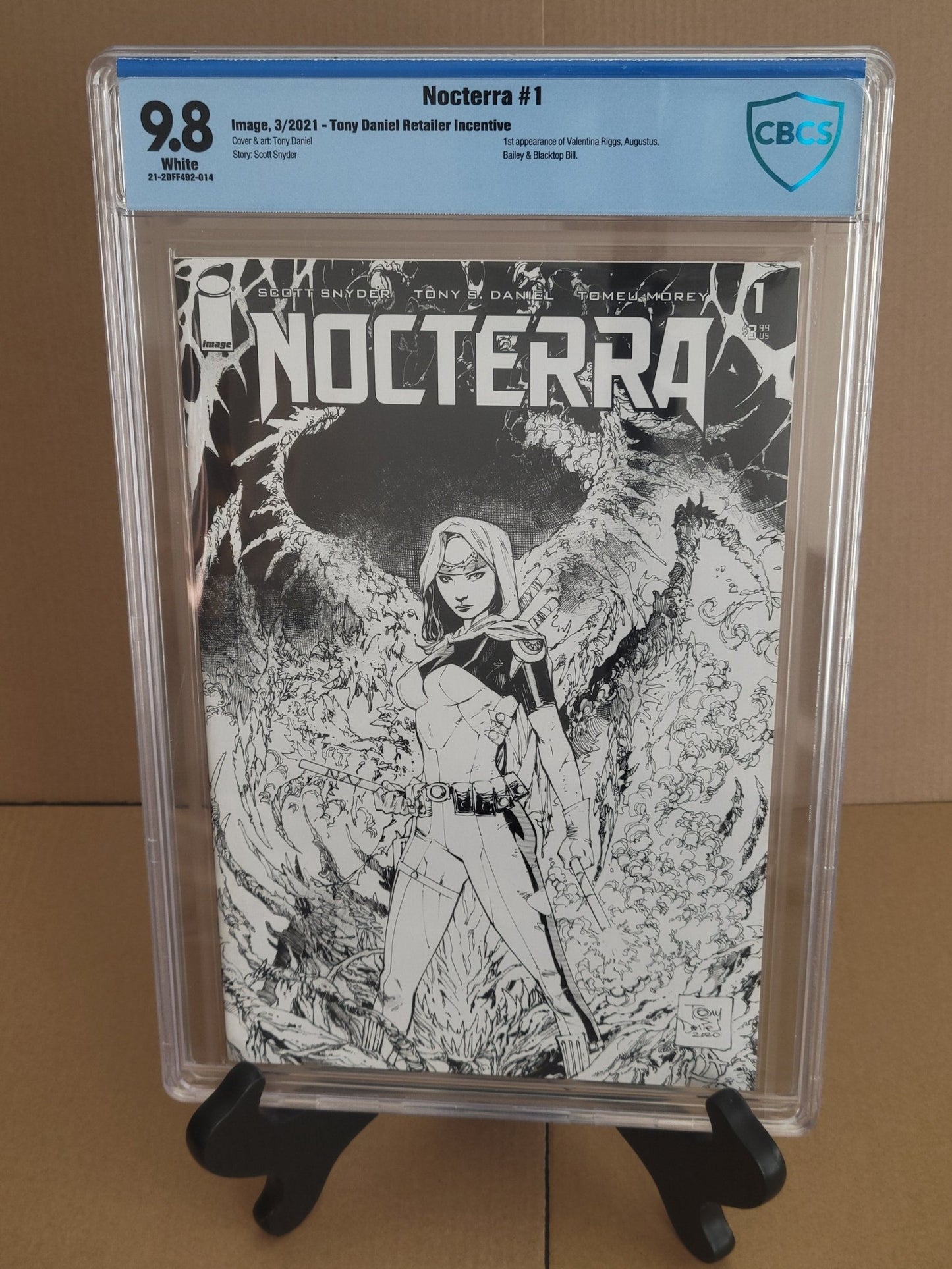 Nocterra #1 1:100 Ratio 9.8 Tony S. Danie CBCS - Telcomics