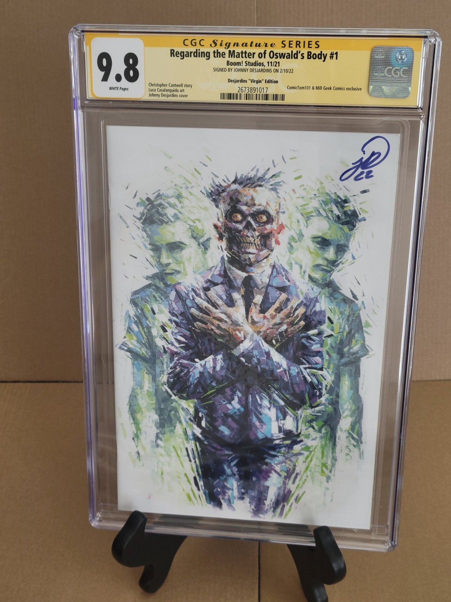 Regarding the matter of Oswald's body #1 Rabbit Comics Signed CGC Yellow Label - Telcomics
