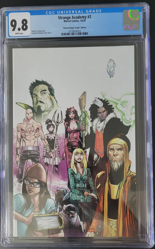 Strange Academy #2 Third Printing Virgin Variant 9.8 CGC Blue Label - Telcomics