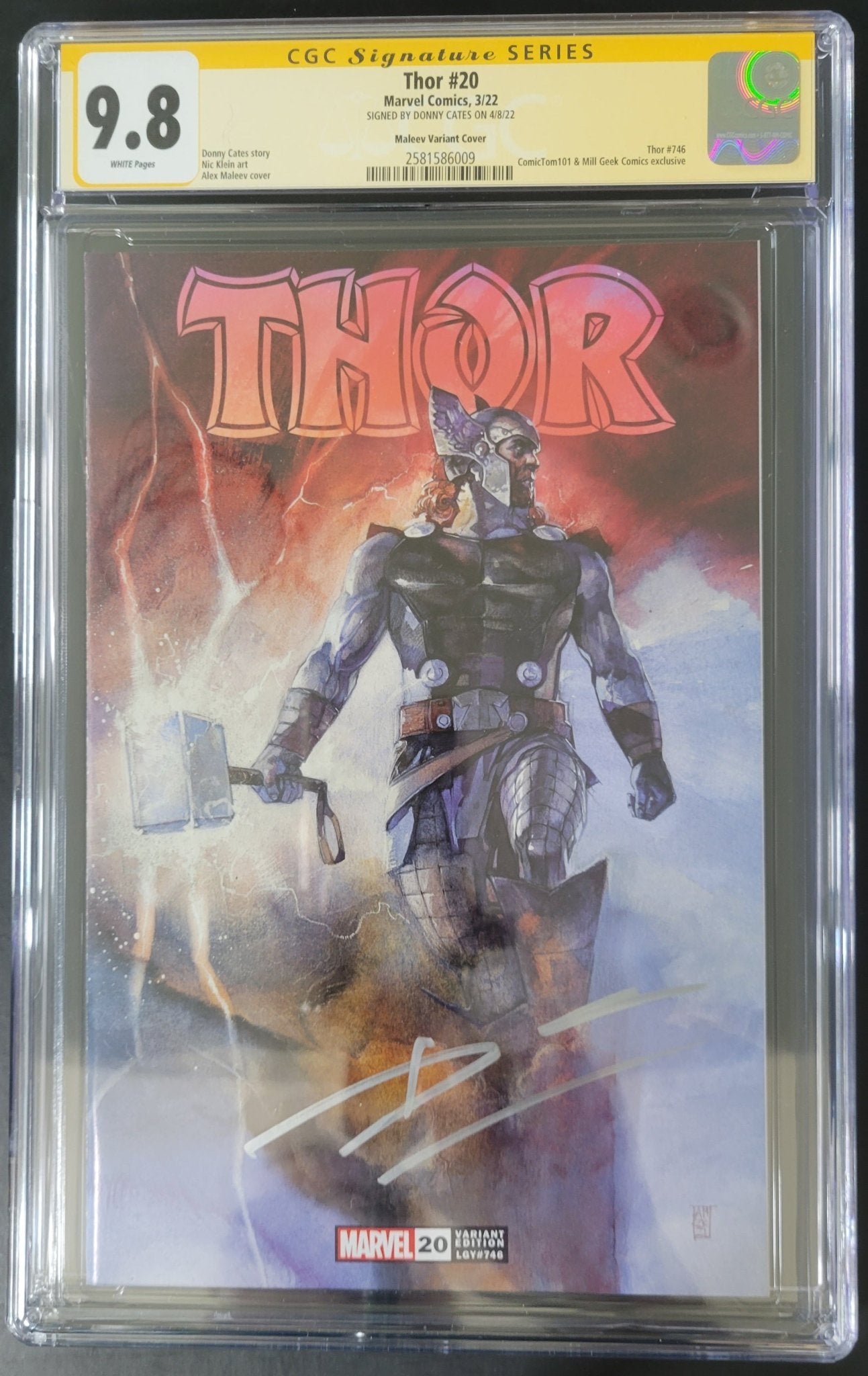 Thor #20 Donny Cates 9.8 CGC Yellow Label - Telcomics