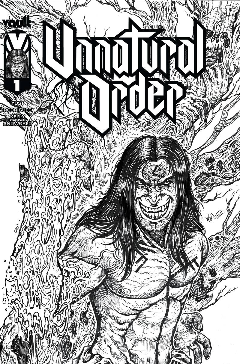 Unnatural Order #1 - F Cover Maria Wolf B&W Full Art Premium Variant - Telcomics