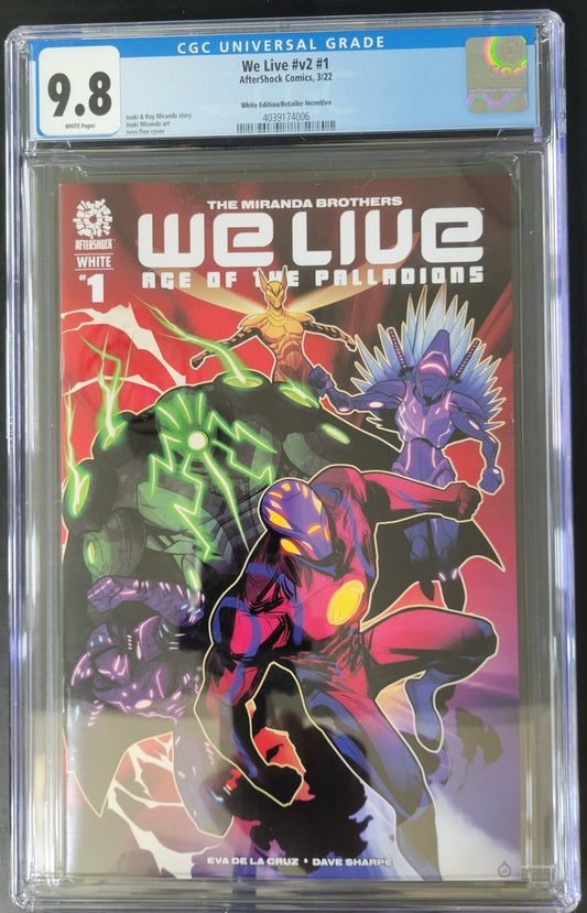 We Live #1 Age of the Palladians White 1:15 9.8 CGC Blue Label - Telcomics