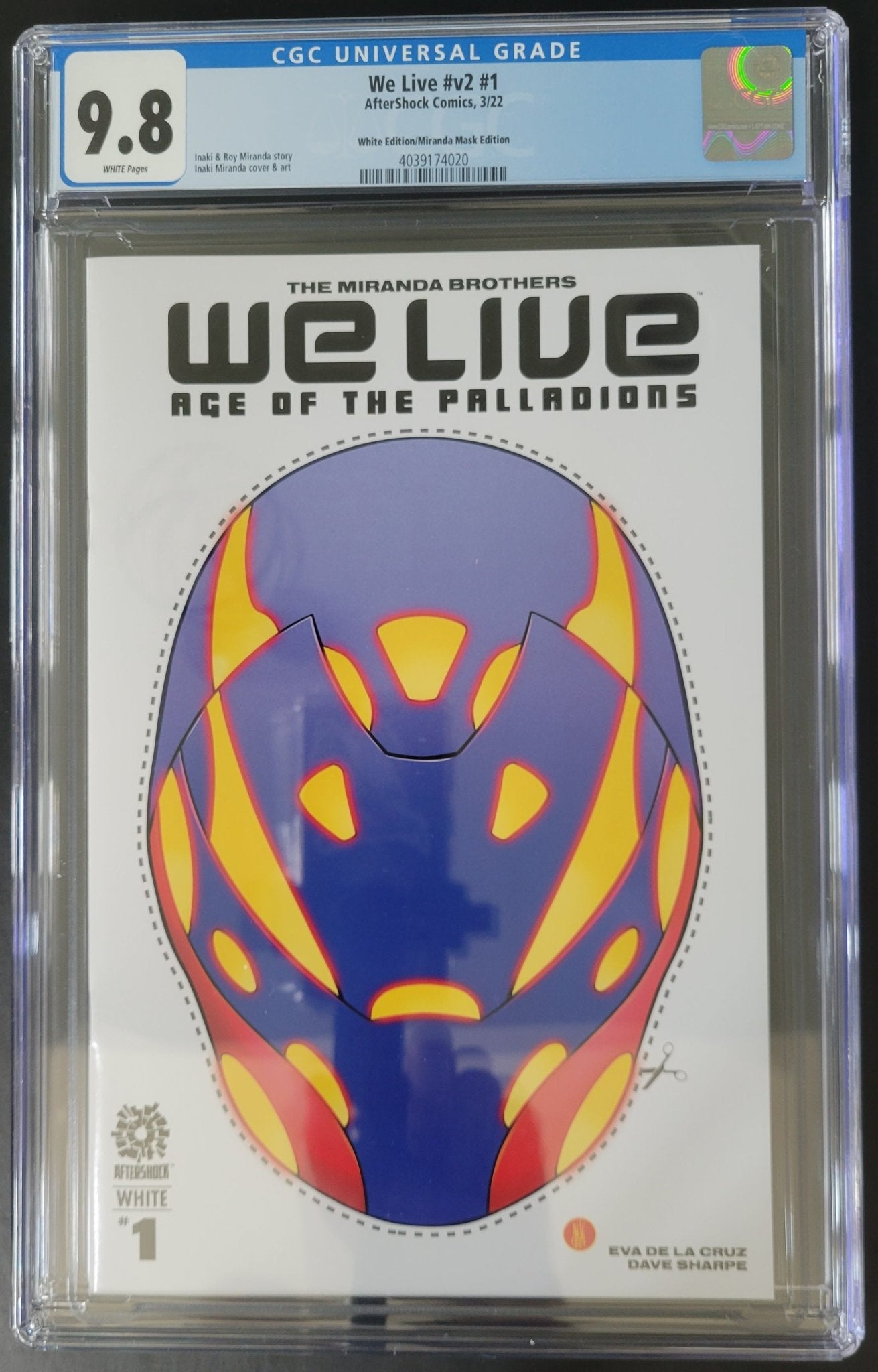 We Live #1 Age of the Palladians White 9.8 CGC Blue Label - Telcomics
