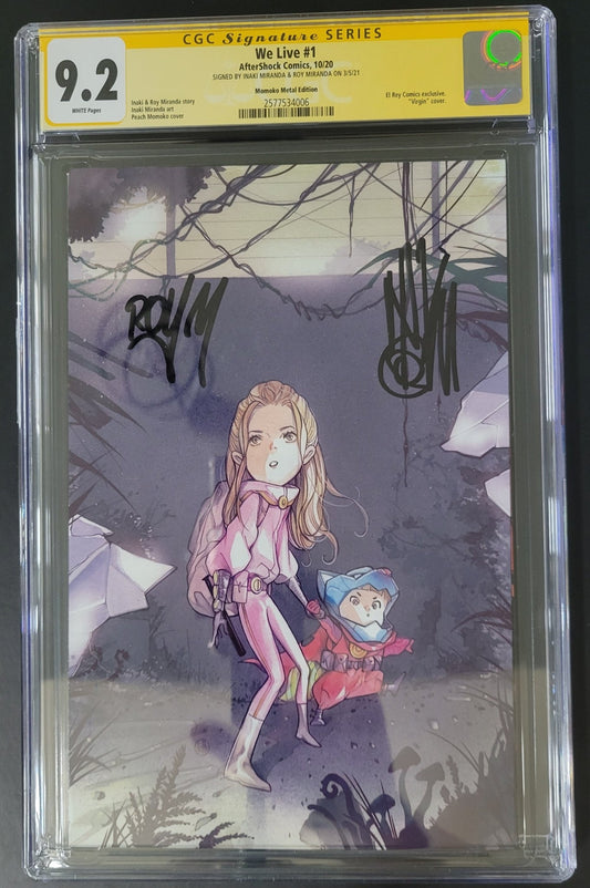 We Live Peach Momoko Metal 9.2 Signed CGC Yellow Label - Telcomics