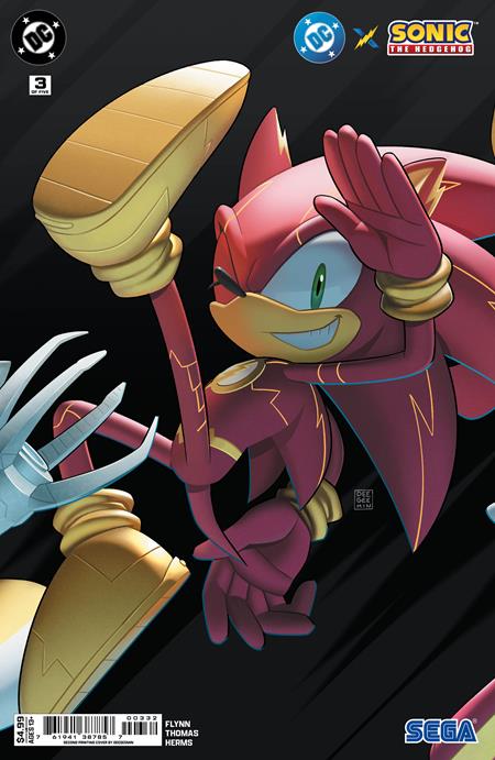 DC X Sonic The Hedgehog #3 Second Printing Deegeemin Connecting