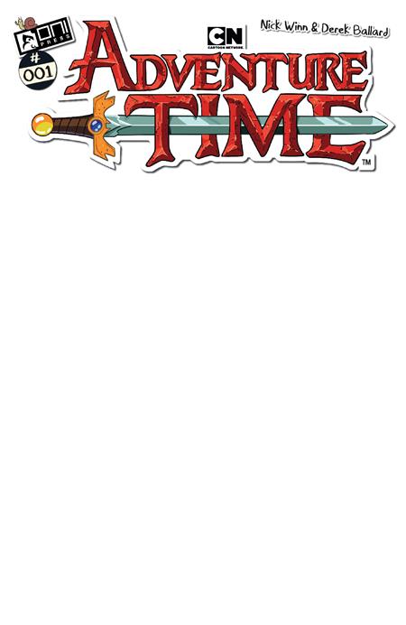 Adventure Time #1 Cover E Blank Sketch Variant
