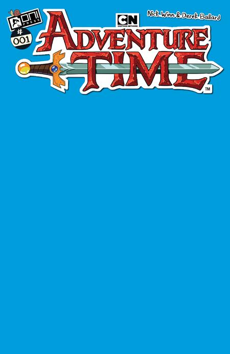 Adventure Time #1 Cover F Finn Blue Sketch Variant