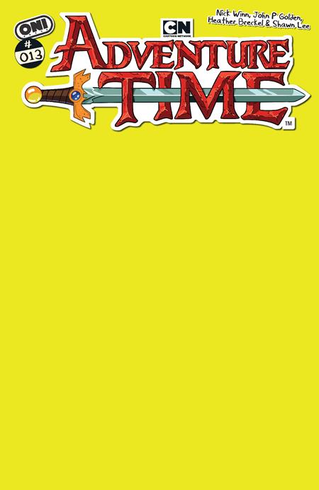 Adventure Time #13 Cover C Magic Man Yellow Blank Sketch Variant