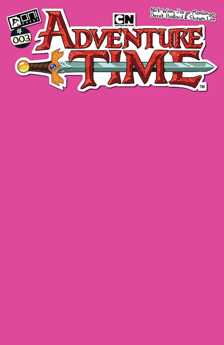 Adventure Time #3 Cover C Princess Bubble Gum Pink Sketch Variant