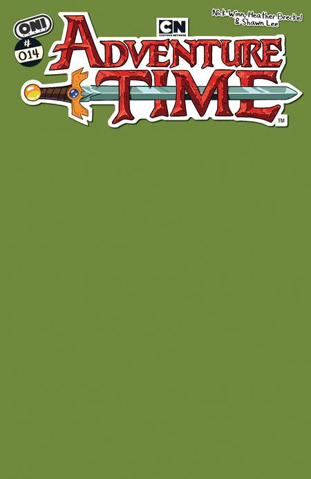 Adventure Time #14 Cover C Betty Grof Green Blank Sketch Variant