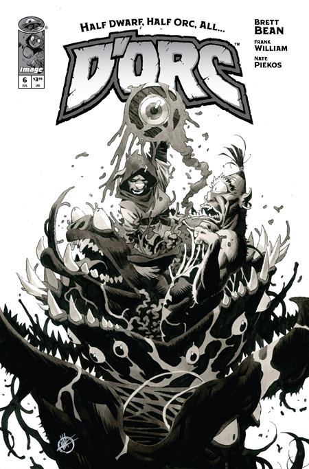 D'ORC #6 Cover D Matteo Scalera B&W 1:50 Ratio Variant
