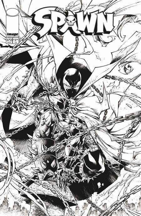 Spawn #372 Cover B Brett Booth B&W