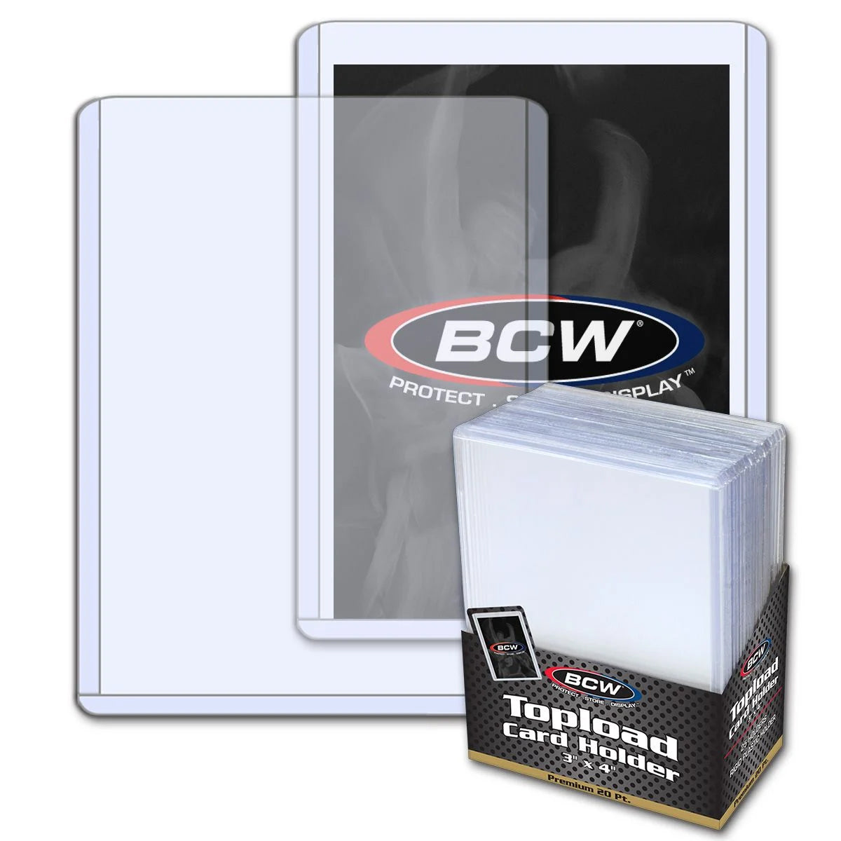 BCW  3x4 Topload Card Holder - Premium