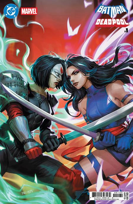 DC Marvel Batman Deadpool #1 2nd Prt Cvr Derrick Chew Card Stock