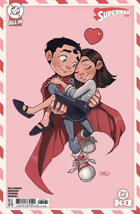 Superman #35 Cover F Chrissie Zullo Valentines Day Card Stock