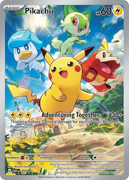 Pokemon - Pikachu - 027 - SV: Scarlet & Violet Promo Cards (SVP) available at TelComics